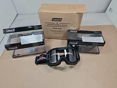 Paquete de 2 gafas de montar Coleman MadDog negras para exteriores ATV UTV con correa ajustable Foto 1 de 4
