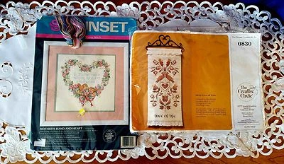 Tree of Life Cross Stitch Kit Wall Hanging OR Mother's Hand and Kit - Image 1 of 4