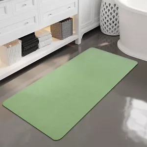 Bath Mat Ultra Absorbent Quick Dry Bathroom Floor Mats-Rubber Non-Slip Thin B... - Picture 1 of 7