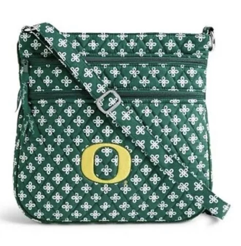 Vera Bradley Authentic UNIVERSITY of OREGON Triple Zip HIPSTER Bag NWT Cover