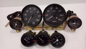 Smiths Kit 52mm Temp Oil Temp Oil psi Fuel Volt km/h 100 mm Speedo +Tacho B/B ME - Picture 1 of 3