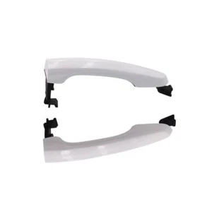 2Pcs New For 17-20 Hyundai Elantra Front Left + Right Outside Door Handle White - Picture 1 of 15