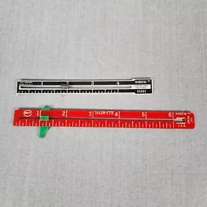 Vintage Lot of 2 Dritz & Hiawatha Sewing & Knitting Gauges Made in USA - Picture 1 of 6
