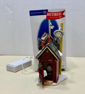 Department 56 Snow Village Backwoods Outhouse In Box Retired Piece - Please Read - Picture 1 of 6