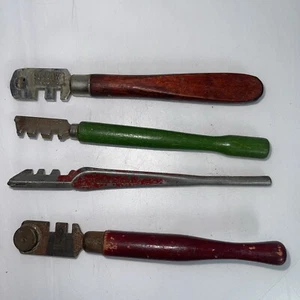 4x VINTAGE GLASS CUTTER PACK (60a) - Picture 1 of 3