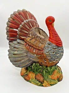 PartyLite 10" Pavo Tea Light Candelabro Mesa de Acción de Gracias Ajuste con Caja - Imagen 1 de 14