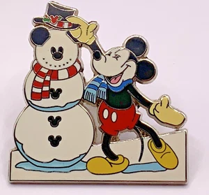 Disney WDW 2005 Espectáculo de Pines Mickey Mouse Snowman LE 400 Pin de Navidad Difícil de encontrar - Imagen 1 de 3