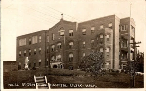 Antike St. Ignatius Hospital Colfax, Washington Postkarte RPPC - Bild 1 von 2