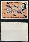 Solomon Islands 1968 Map Of The Islands, Plane Sc-194 Mnh Og #W2 - Us Seller