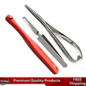 Dental Mathieu Needle Holder Clamping Locking Pliers & Bracket Holding Tweezers - Bild 1 von 4