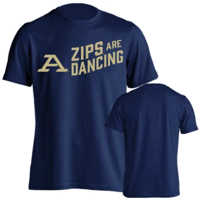University of Akron "Zips Are Dancing" Basketball Short Sleeve T-Shirt Tee - Image 1 of 2