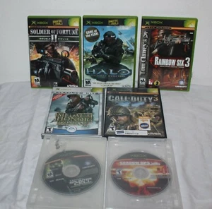 7 Xbox Combat war games Halo Call of Duty Shadow Ops Medal of honor Rainbow six  - Picture 1 of 8
