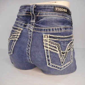 Vigoss Heritage Fit Size 10 32W Capri Mid Rise Medium Wash Women’s Jeans - Picture 1 of 12
