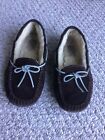 UGG Slippers Women's Size 7 Slip On Brown Suede Fur Lined Fashion S/N 5296