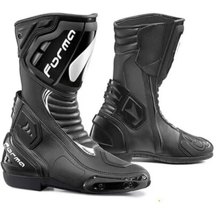 STIVALE PELLE MOTO STRADA SPORTIVO RACING FORMA FRECCIA NERO 46 PARA POLPACCIO - Imagen 1 de 3