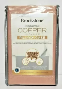 Standard Pillowcase, Brookstone BioSense Copper Infused Pillow Case 2 Pack - Picture 1 of 10