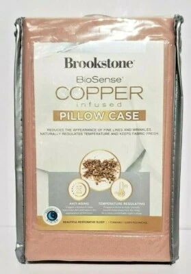 Funda de almohada estándar, Brookstone BioSense funda de almohada con infusión de cobre paquete de 2 Foto 1 de 4