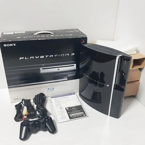 SONY PlayStation3 PS3 FAT 60GB BACKWARDS COMPATIBLE CECHA00 Japanese console - Picture 1 of 23