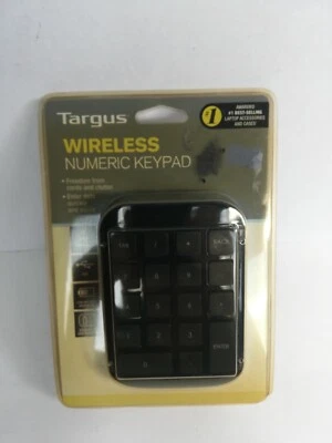 TARGUS AKP11US New Numeric Wireless RF Keypad Gray/Black - Image 1 of 4