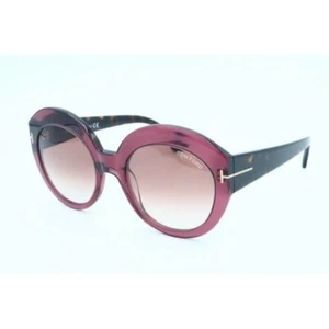 Tom Ford Rachel TF 533 71F Round Bordeaux Tortoise Sonnenbrille Rose Farbverlauf (B) - Bild 1 von 5
