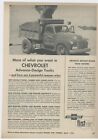 1953 Chevrolet Dump Truck Ad: Bill Thornberry Co. Medaryville, Indiana Truck