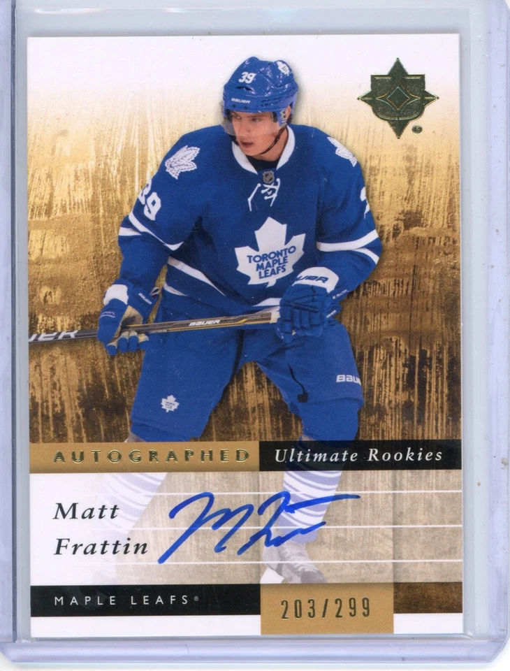2011-12 Ultimate Collection Matt Frattin 133 Rookies Auto 203/299 Maple Leafs RC - Image 1 of 1