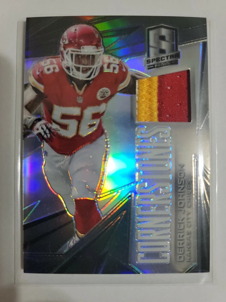 2014 Spectra Black Prizm Cornerstones Derrick Johnson - 5/5!!! - Image 1 of 4