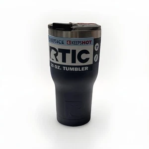 Bicchiere isolato RTIC acciaio inox tazza caffè viaggio blu navy marca 20 oz - Foto 1 di 4