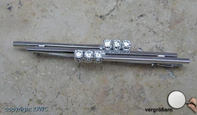 Brosche Nadel in 18 kt. 750 er Gold mit Diamant Brillant Brillanten  - Bild 1 von 4
