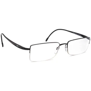 Silhouette Eyeglasses 7549 50 6053 Black Half Rim Frame Austria 53[]17 135 - Picture 1 of 6