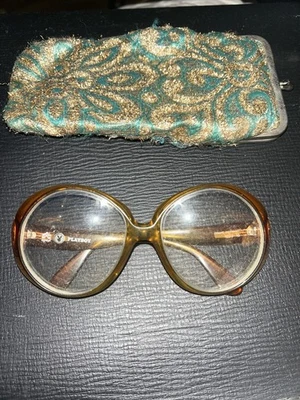 Vintage Playboy  Optyl  Round Amber Brawn Frame .Germany 1023-10 - Image 1 of 4