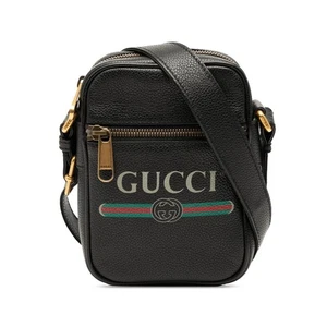 GUCCI Sherry Line Shoulder Bag 574803 Black Leather 362302 - Picture 1 of 6