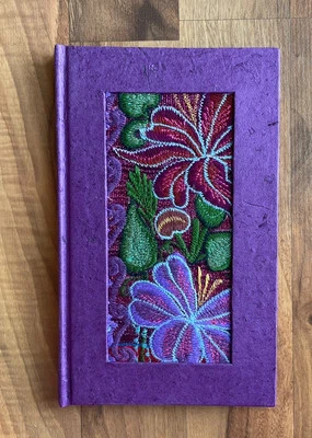 Novica Saa Paper Journal Flowers Blank Pages 9" x 5" - Image 1 of 4
