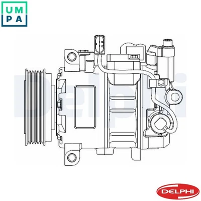 COMPRESSOR AIR CONDITIONING CS20476 FOR VW CARAVELLE/KOMBI/Bus/TRANSPORTER/Mk - Image 1 of 4