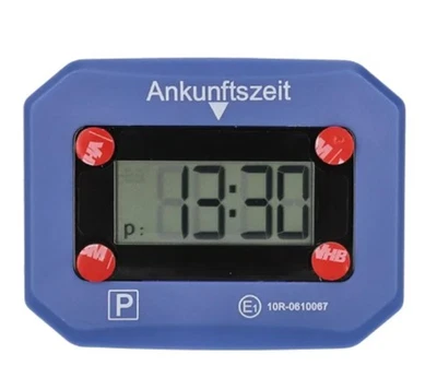 Elektrische Parkscheibe Elektronische Digitale Parkuhr DE mit KBA-Zulassung E1 - Bild 1 von 4