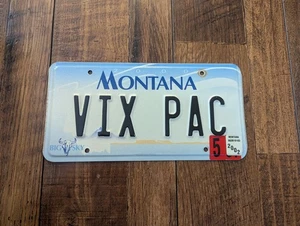 Montana VIX PAC Big Sky 2002 matrícula especializada personalizada - Imagen 1 de 2
