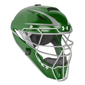 Under Armour Converge Two Tone Adult Baseball/Softball Catcher's Helmet - Green - Picture 1 of 1