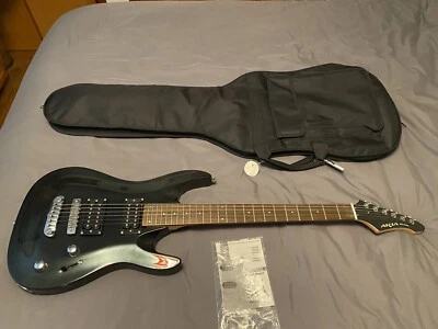 ARIA PRO II MAC Series Hardtail ELECTRIC GUITAR 2010 NOS Ebony - Image 1 of 4