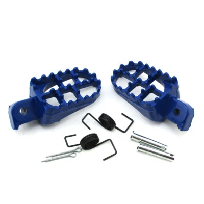 Blue Foot Pegs Rest For Yamaha Dirt Bike PW50 PW80 TTR90 Honda CRF CRF80 CRF100F - Image 1 of 4