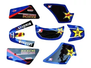 YAMAHA PW50 PW 50 ENERGY DRINK ROCKST*R GRAPHICS DECALS STICKERS KIT SET NEW - Foto 1 di 1