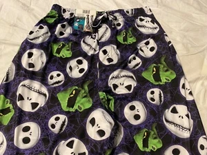 The NIGHTMARE Before CHRISTMAS movie JACK New MEN'S Pajama Sleep LOUNGE Pant BOO - Picture 1 of 8