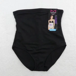 Maidenform Underwear Womens 6 Medium Black High Waist Brief Shapewear FL1854 - Picture 1 of 8