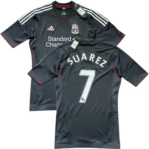 2011/12 Liverpool Away Jersey #7 Suarez Tech-Fit 9 Player Issue Soccer NEW Cover