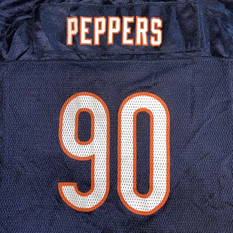 youth XL vintage Reebok Chicago Bears #90 Julius Peppers jersey oversized Cover