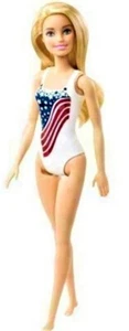 Barbie Doll in USA Flag Swimsuit Beach Doll Water Play New in Box - Imagen 1 de 7