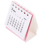 Pink Paper 2024 Small Desk Calendar Office Schdule Yearly Planner
