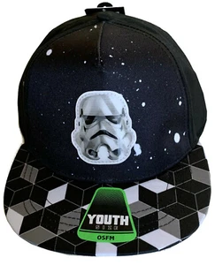 Star Wars Baseball Hat Storm Trooper Black Color (Youth Size) OSFM - Picture 1 of 6