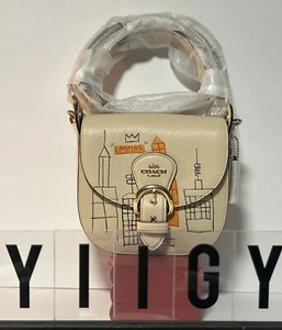 ๐ผ๐ฆ Coach C5664 ๐ผ๐ฆ Jean-Michel Basquiat Kleo Shoulder Bag Crossbody ๐ผ GB4 - Picture 1 of 16