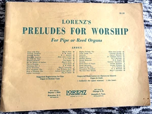 Lorenz's Preludes For Worship For Pipe or Reed Organs 25 Songs - Picture 1 of 4