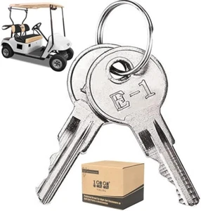Golf Cart Key 2-Pack for Golf Cart EZGO 1982-up (Gas/Electric) Ignition Key Repl - Picture 1 of 8